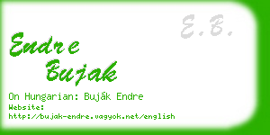 endre bujak business card