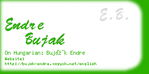 endre bujak business card